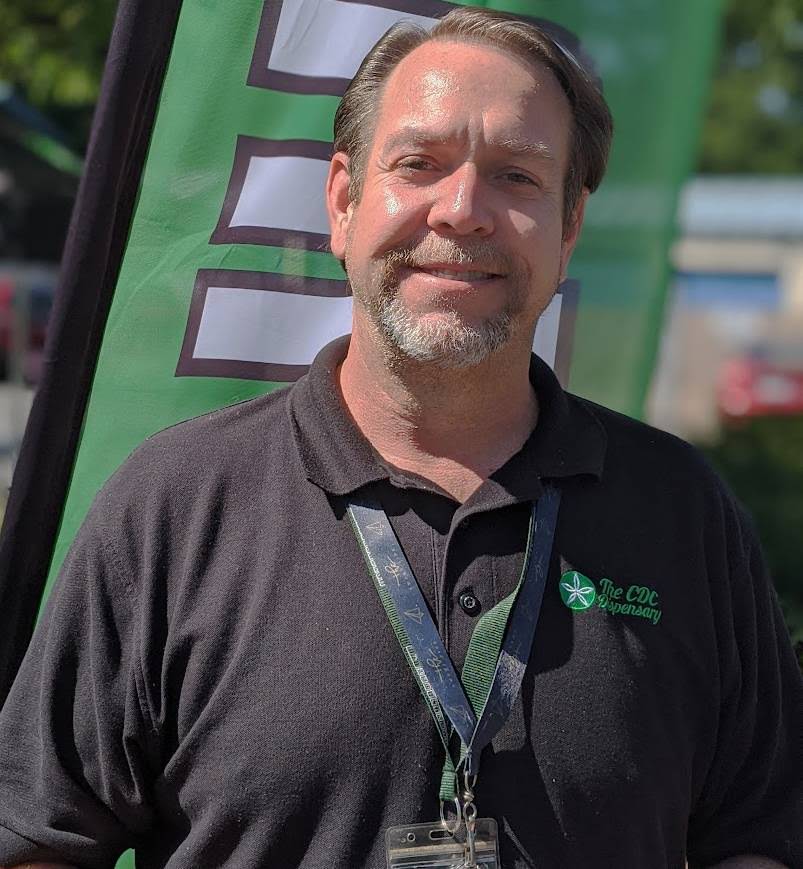 John at work on a sunny day